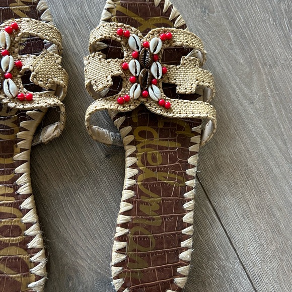 ⬇️ PRICE⬇️ SAM EDELMAN • Flat Tan Slip On Sandal • size 7 - Picture 3 of 6